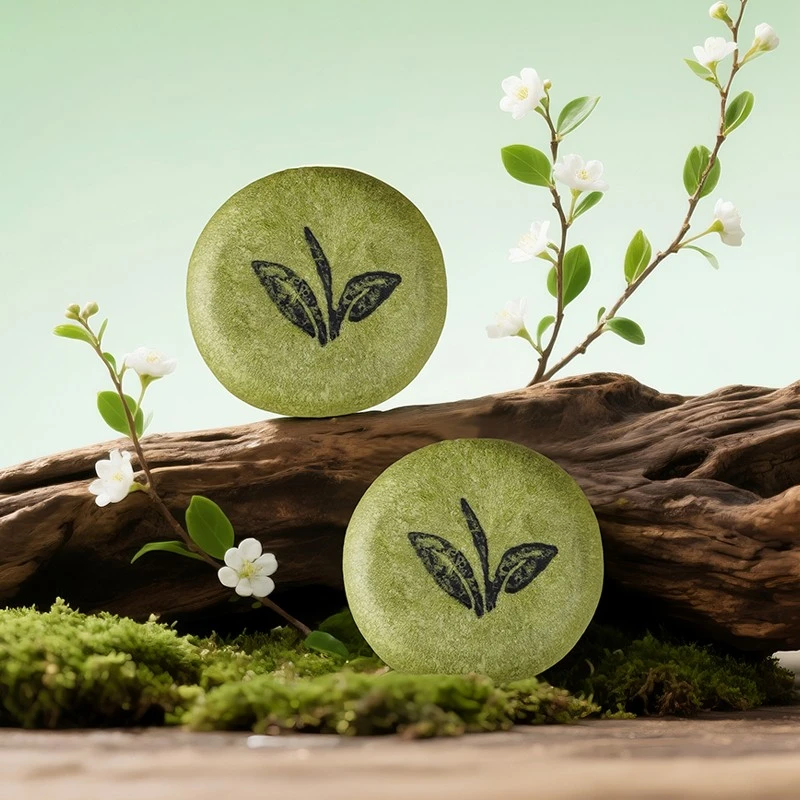 green shortbread cookies