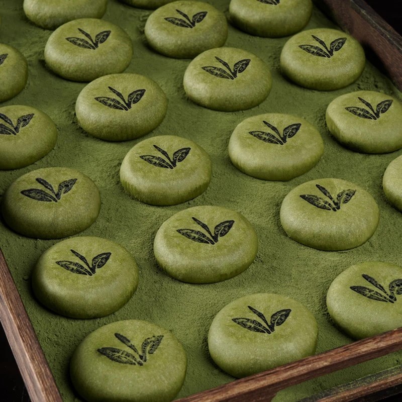 green tea shortbread cookies