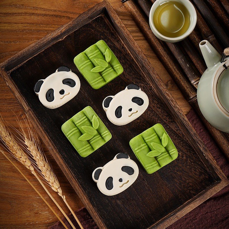 Handmade Panda Mooncakes